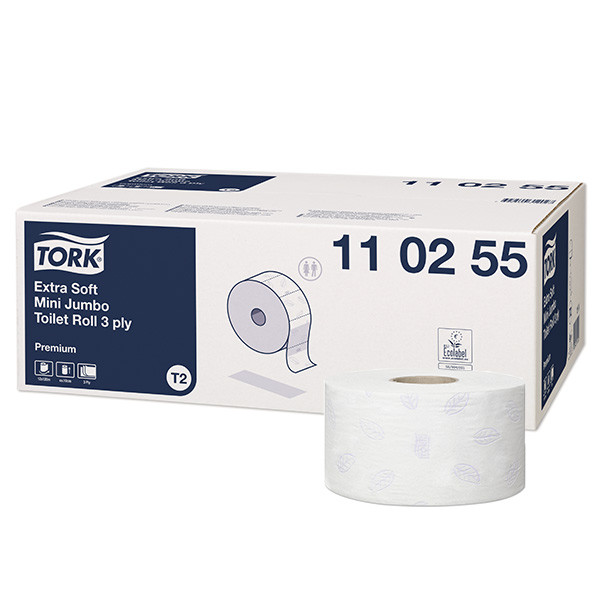 Tork Toiletpapier Tork Jumbo 110255 3-laags | 12 rollen | Geschikt voor Tork T2 dispenser  STO00106 - 1