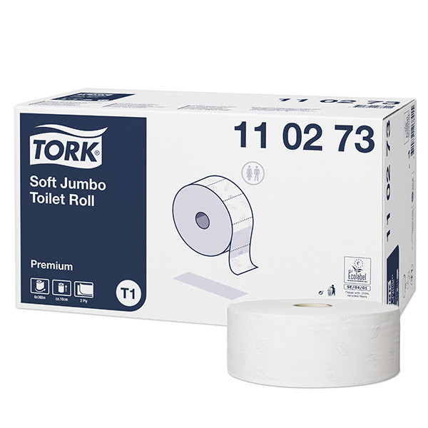 Tork Toiletpapier Tork Jumbo 110273 2-laags | 6 rollen | Geschikt voor Tork T1 dispenser  STO00107 - 1