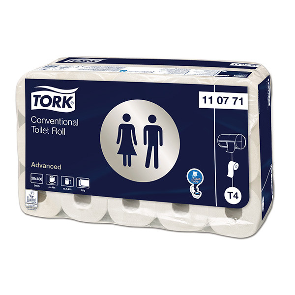 Tork Toiletpapier traditioneel Tork 110771 2-laags | 30 rollen | Geschikt voor Tork T4 dispenser  STO00037 - 1