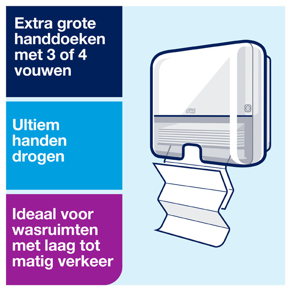 Tork Xpress® H2-dispenser Handdoeken | Wit | 552100 STO00211 - 5