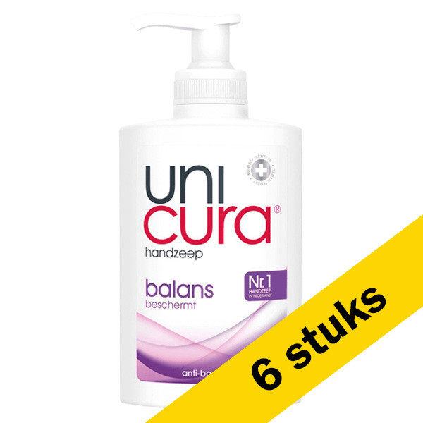 Unicura Aanbieding: 6x Unicura handzeep Balance (250 ml)  SUN00018 - 1