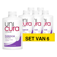 Unicura Aanbieding: 6x Unicura handzeep navulling Balance (250 ml)  SUN00031