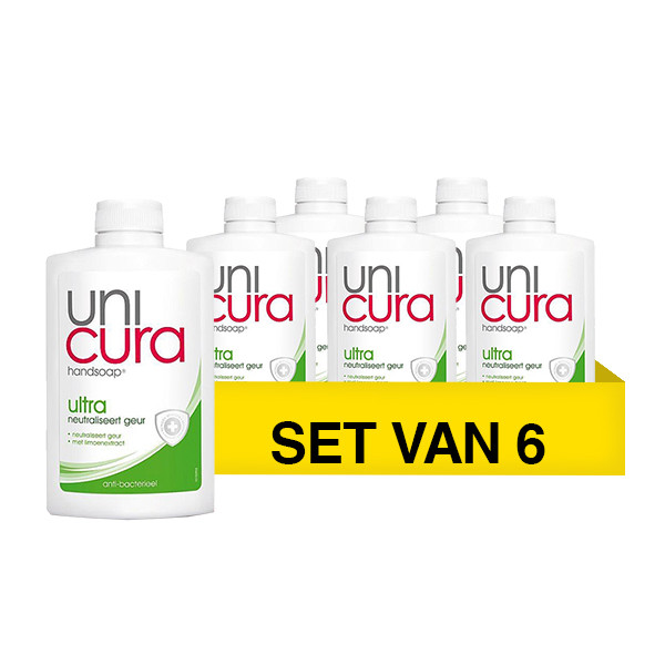 Unicura Aanbieding: 6x Unicura handzeep navulling Ultra (250 ml)  SUN00023 - 1