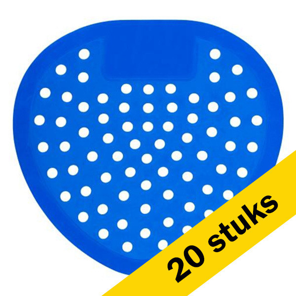 Urinoirmatjes | Blauw | Kersen geur | 20 stuks (123schoon huismerk)  SDR05202 - 1