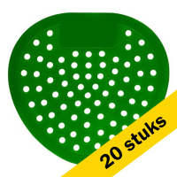 Urinoirmatjes | Groen | Citroen geur | 20 stuks (123schoon huismerk)  SDR05204
