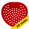 Urinoirmatjes | Rood | Kersen geur | 20 stuks (123schoon huismerk)