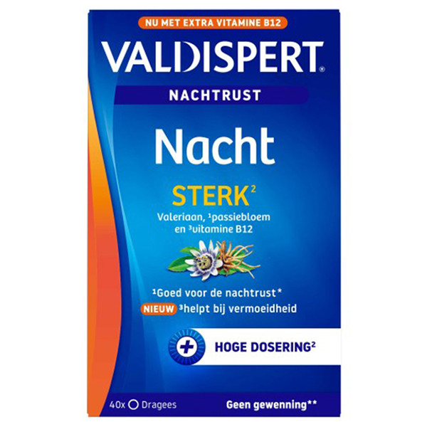Valdispert Nacht Sterk Dragees (40 stuks) SVA00135 - 1