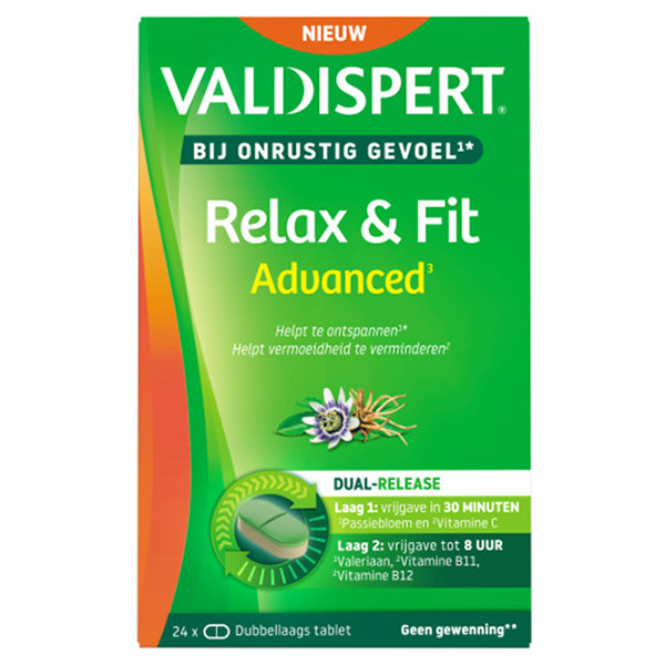 Valdispert Relax & Fit Advanced Tabletten (24 stuks) SVA00151 - 1