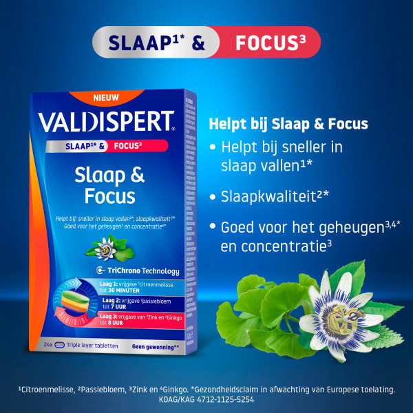 Valdispert Slaap & Focus Tabletten (24 stuks) SVA00152 - 3
