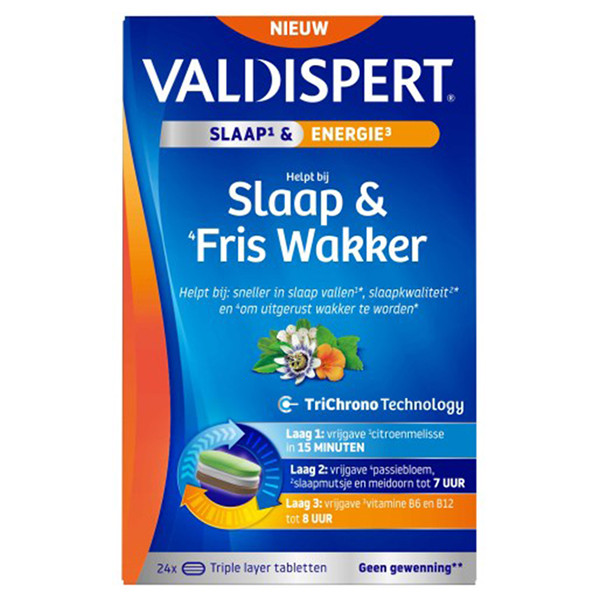 Valdispert Slaap & Fris Wakker Tabletten (24 stuks) SVA00141 - 1