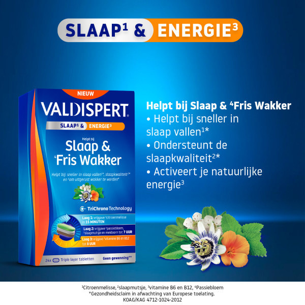 Valdispert Slaap & Fris Wakker Tabletten (24 stuks) SVA00141 - 2