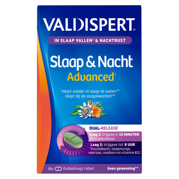 Valdispert Slaap & Nacht Advanced Tabletten (30 stuks) SVA00145 - 1
