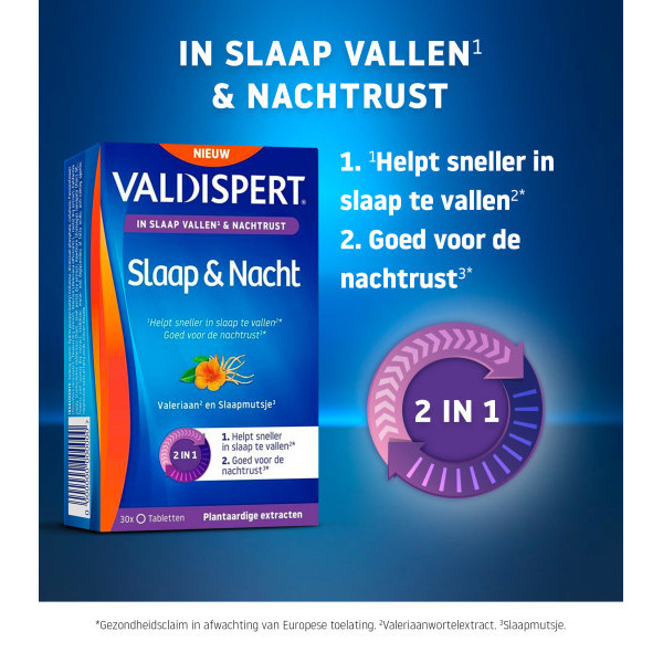 Valdispert Slaap & Nacht Tabletten (30 stuks) SVA00140 - 2