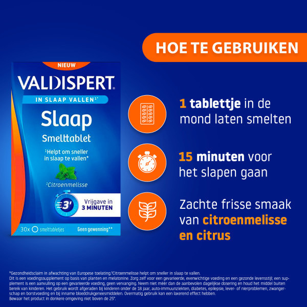 Valdispert Slaap Smelttabletten (30 stuks) SVA00143 - 5