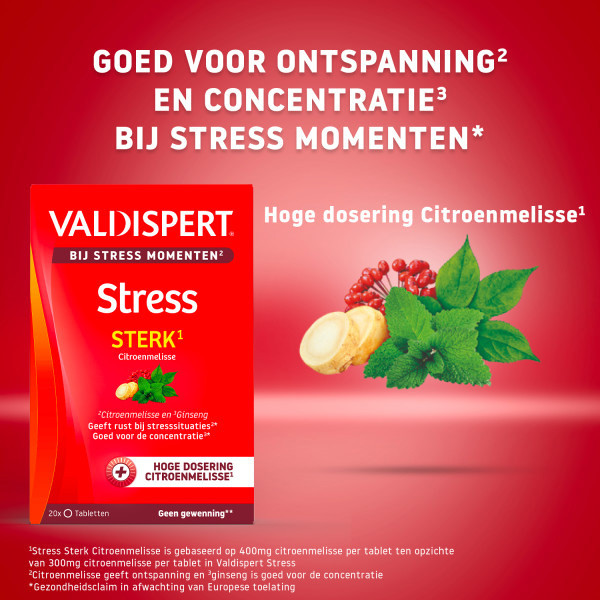 Valdispert Stress Moments Forte Sterk Tabletten (20 stuks) SVA00149 - 5