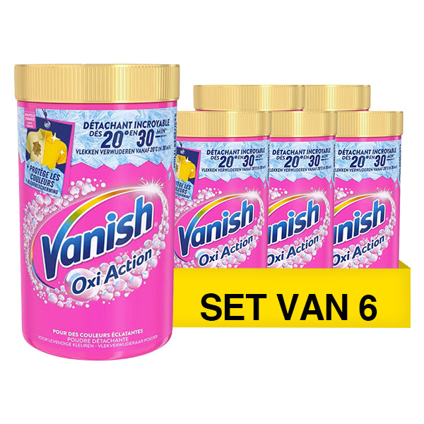 Aanbieding: Vanish Oxi Action Pink Powder (6 potten - 1445 gram) SVA01050 - 1