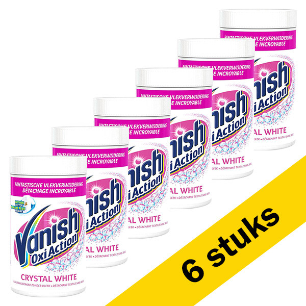 Vanish Aanbieding: Vanish Oxi Action Powder Crystal White (6 x 1,2 kg)  SVA00070 - 1
