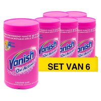 Vanish Aanbieding: Vanish Oxi Action Vlekverwijderaar Pink Powder (6 potten - 9 kg)  SVA01017