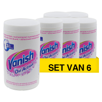 Vanish Aanbieding: Vanish Oxi Action Vlekverwijderaar White Powder (6 potten - 9 kg)  SVA01015