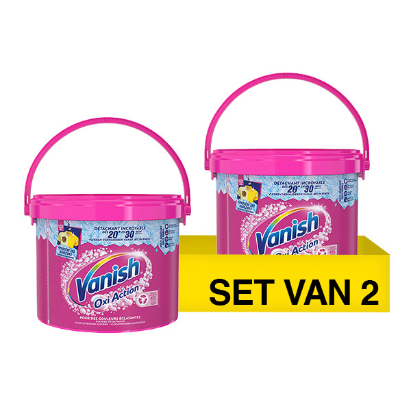 Aanbieding: Vanish Oxi Action Wasbooster Poeder (2 potten - 2700 gram) SVA01053 - 1