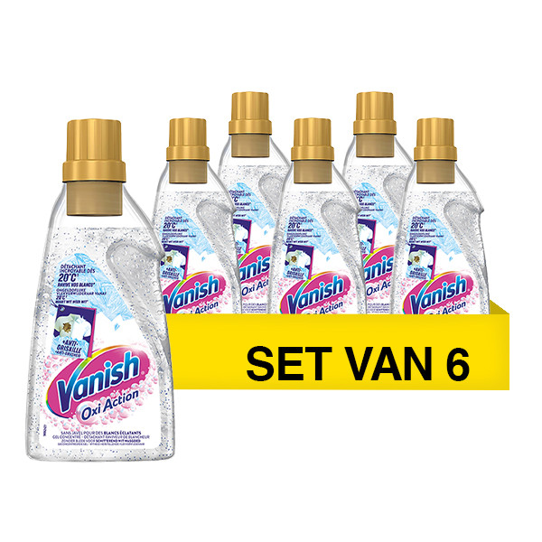 Aanbieding: Vanish Oxi Action White Gel (6 flessen à 750 ml) SVA01048 - 1