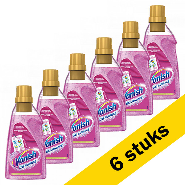 Vanish Aanbieding: Vanish Oxi Advance Vlekverwijderaar Hygiene Gel (6 flessen - 750 ml)  SVA01003 - 1