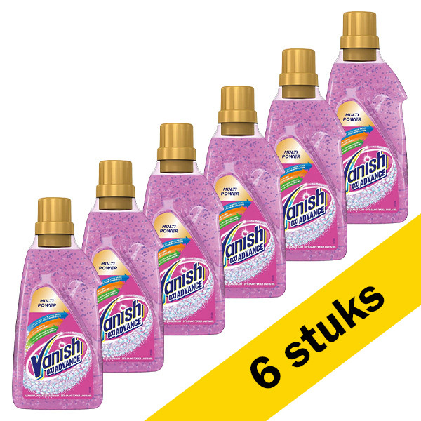 Vanish Aanbieding: Vanish Oxi Advance Vlekverwijderaar Multi Power Gel (6 flessen - 750 ml)  SVA01005 - 1