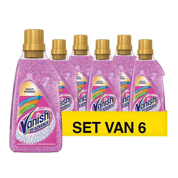 Aanbieding: Vanish Oxi Advance Vlekverwijderaar Multi Power Gel (6 flessen - 750 ml) SVA01005 - 1