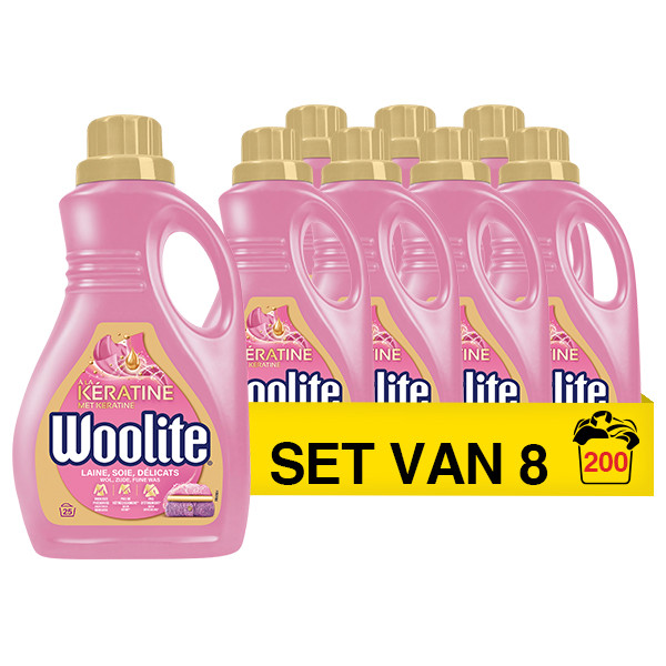 Vanish Aanbieding: Woolite Vloeibaar Wasmiddel Wol & Zijde 1,5 Liter (8 flessen - 200 wasbeurten)  SWO00022 - 1