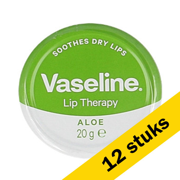 Vaseline Aanbieding: 12x Vaseline Lip Therapy Aloë Vera (1 stuk)  SVA00080 - 1