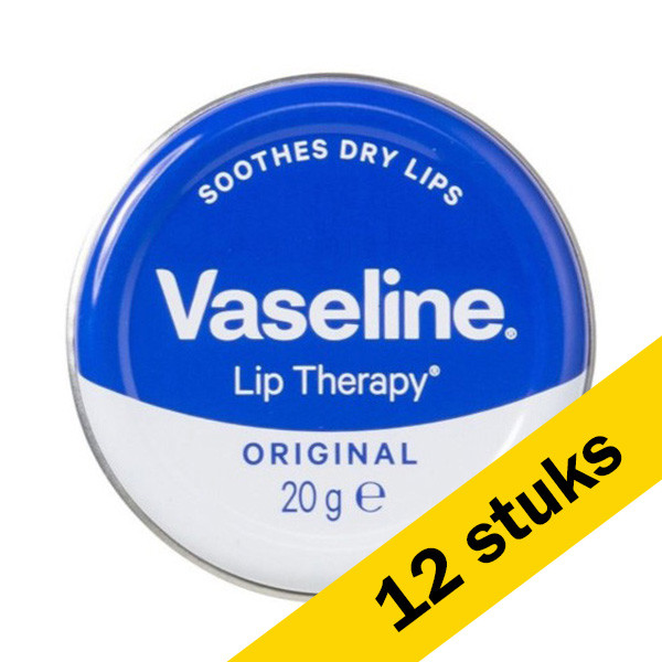 Vaseline Aanbieding: 12x Vaseline Lip Therapy Original (1 stuk)  SVA00078 - 1