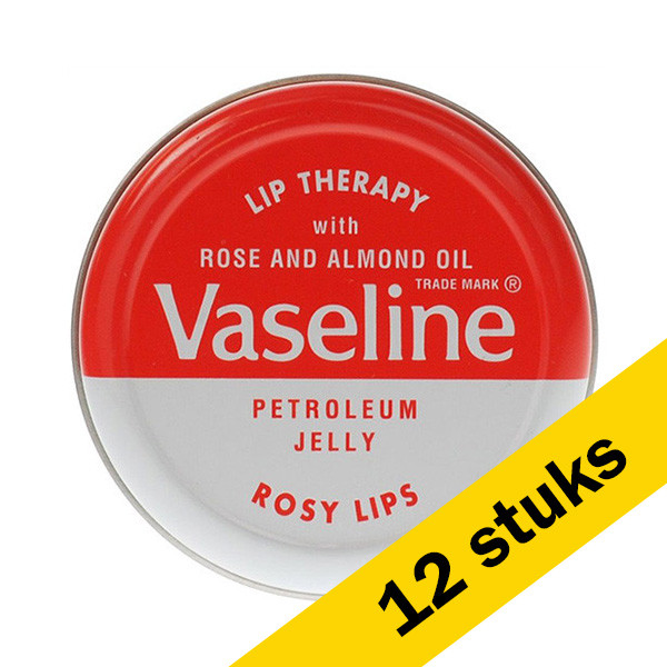 Vaseline Aanbieding: 12x Vaseline Lip Therapy Rosy (1 stuk)  SVA00079 - 1