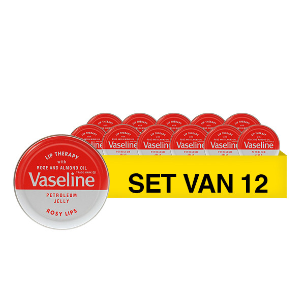 Vaseline Aanbieding: 12x Vaseline Lip Therapy Rosy (1 stuk)  SVA00079 - 1