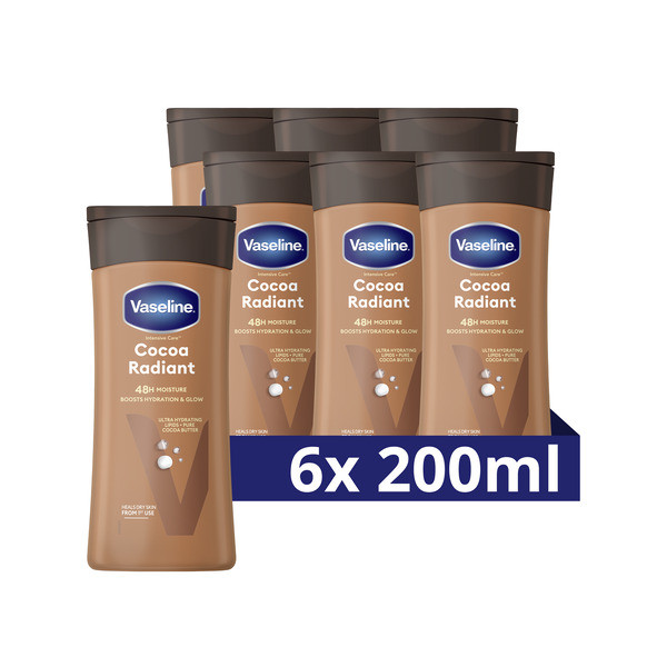 Vaseline Aanbieding: Vaseline Body Lotion Cocoa Radiant (6x 200 ml)  SVE01016 - 1