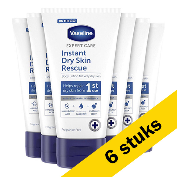 Vaseline Aanbieding: Vaseline Body Lotion Instant Dry Skin (6x 75 ml)  SVE01014 - 1