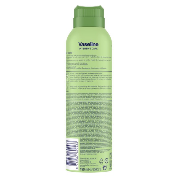 Vaseline Body Lotion Spray AloeFresh (190 ml)  SVE01019 - 3