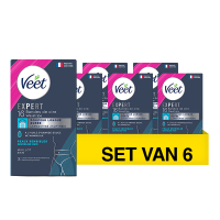 Veet Expert cold wax strips bikinilijn gevoelige huid (6 verpakkingen à 16 stuks)