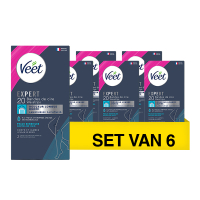 Veet Expert waxstrips lichaam en benen gevoelige huid (6 verpakkingen à 20 stuks)
