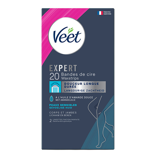 Veet Expert waxstrips lichaam en benen gevoelige huid (20 stuks)  SVE00158 - 1