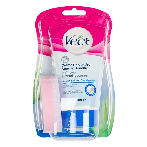 Veet InShower ontharingscreme voor de gevoelige huid (150 ml) Veet