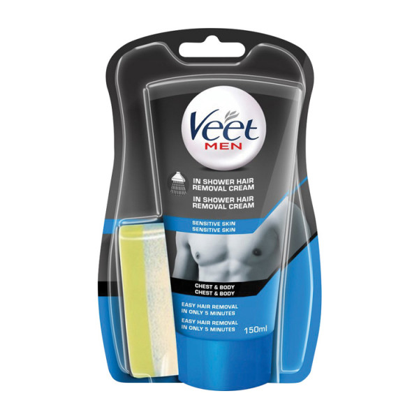 Veet Men ontharingscrème in shower gevoelige huid (150 ml)  SVE00188 - 1