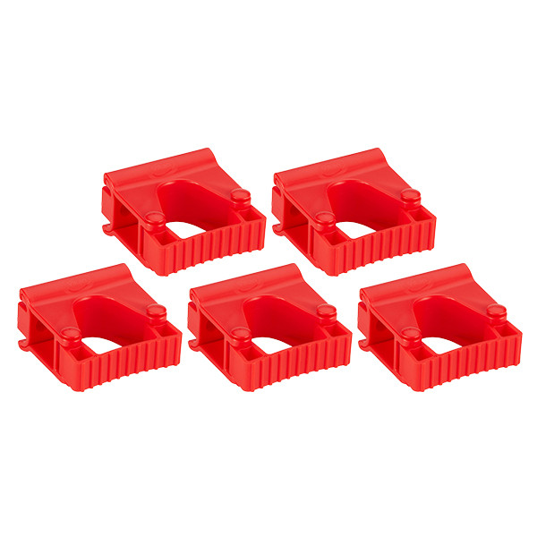 Vikan Hi-Flex ophangsysteem 5 stuks (rood)  SVI01033 - 1