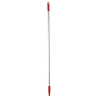 Vikan Hygiene Aluminium Steel | Schroefdraad | 29584 | 126 cm | Ø 25 mm | Rood SVI01204