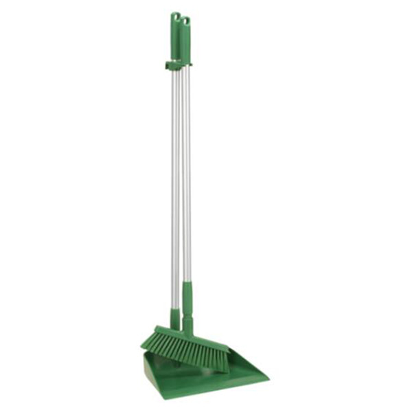 Vikan Hygiene Combinatieset Stofblik Met Steel | 56662 | 33 cm | Groen SVI01292 - 1