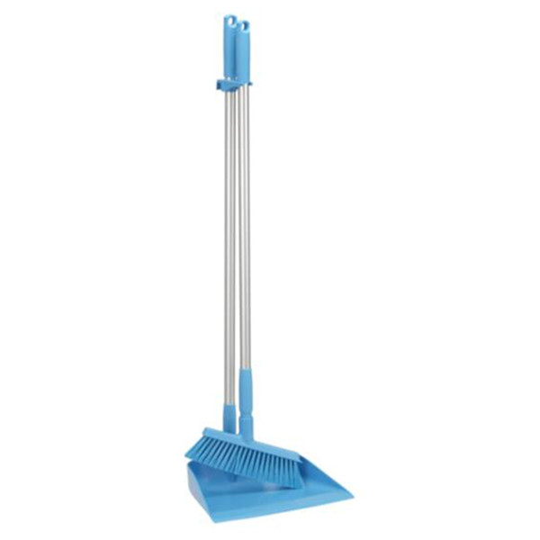 Vikan Hygiene Combinatieset Stofblik Met Steel | 56663 | 33 cm | Blauw SVI01289 - 1