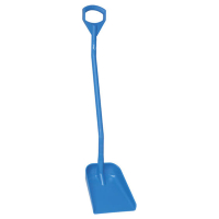 Vikan Hygiene Schep | Ergonomische steel | Klein blad | 56113 | 128 cm | Blauw SVI01261