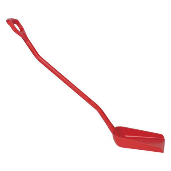 Vikan Hygiene Schep | Ergonomische steel | Klein blad | 56114 | 128 cm | Rood SVI01264 - 2
