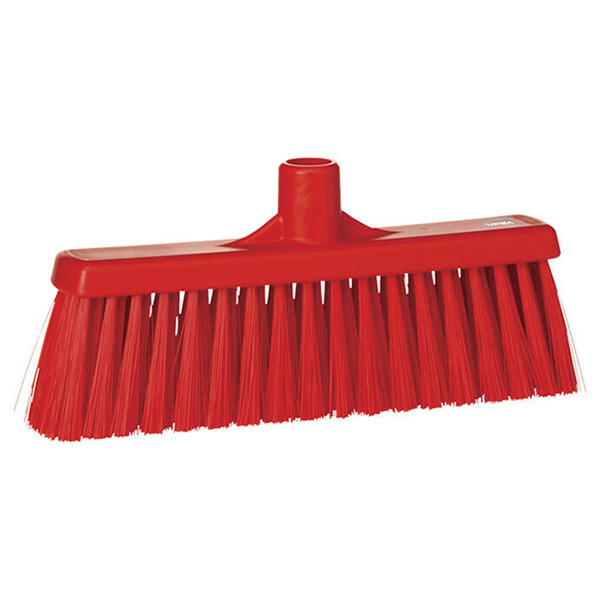 Vikan Hygiene Veger | Rechte nek | Medium vezels | 31664 | 31 cm | Rood SVI01330 - 1