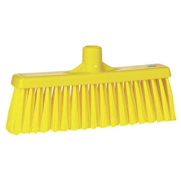 Vikan Hygiene Veger | Rechte nek | Medium vezels | 31666 | 31 cm | Geel SVI01325 - 1