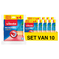 Aanbieding: Vileda Microvezel Kleuren (10 verpakkingen à 4 stuks)